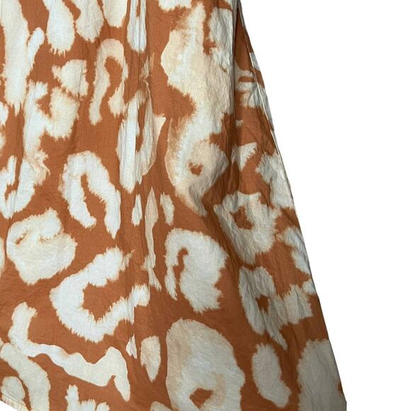 Elizabeth and James Burnt Orange Day Glow Tie Dye casual Dress sz large floral - Picture 13 of 14